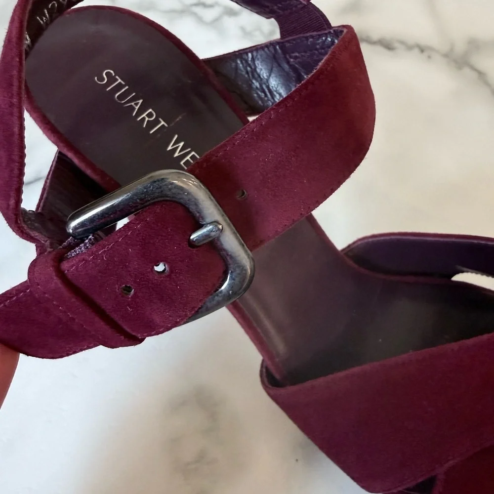Stuart Weitzman Slingback Heels size 8.5 Romantic Closet Staple Quiet Luxury - Picture 7 of 7